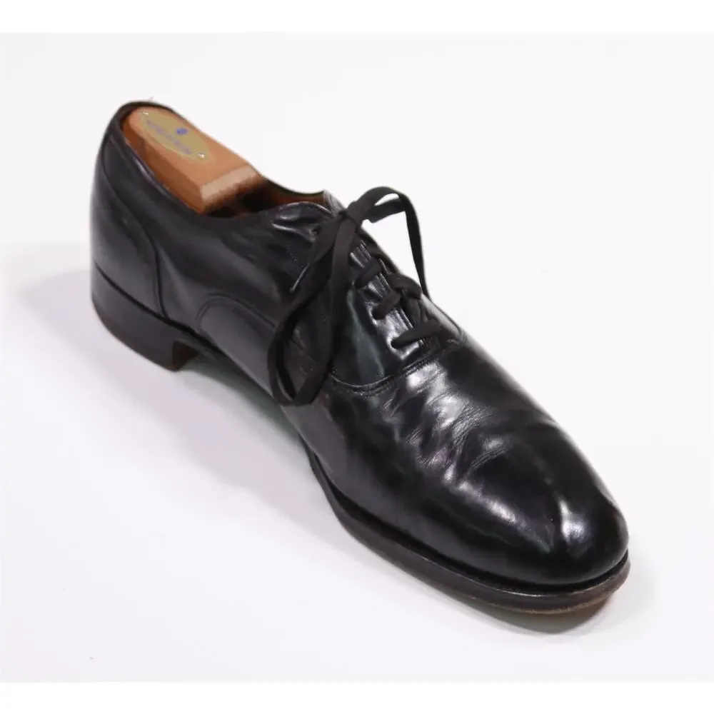 Cole Haan Made in England Black Lace-Up Oxford Leather Dress Shoes Mens 11 D